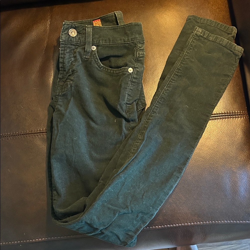 7 for all Mankind dark green corduroy pants